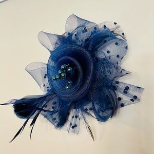 Blue Hair Clip Fascinator 💙👸